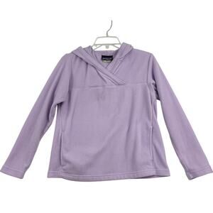 Patagonia Fleece Hooded Sweatshirt Top Women's Size S Lavender Pullover Hoodie